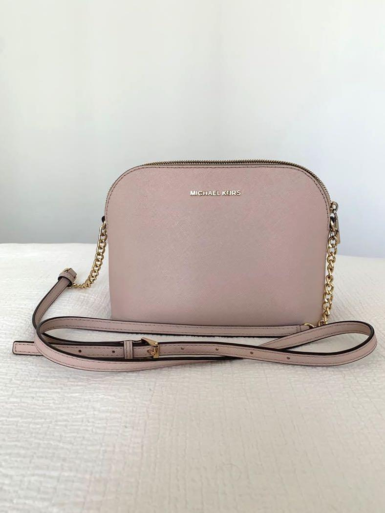 Michael Kors blush pink cross body bag, Luxury, Bags & Wallets on