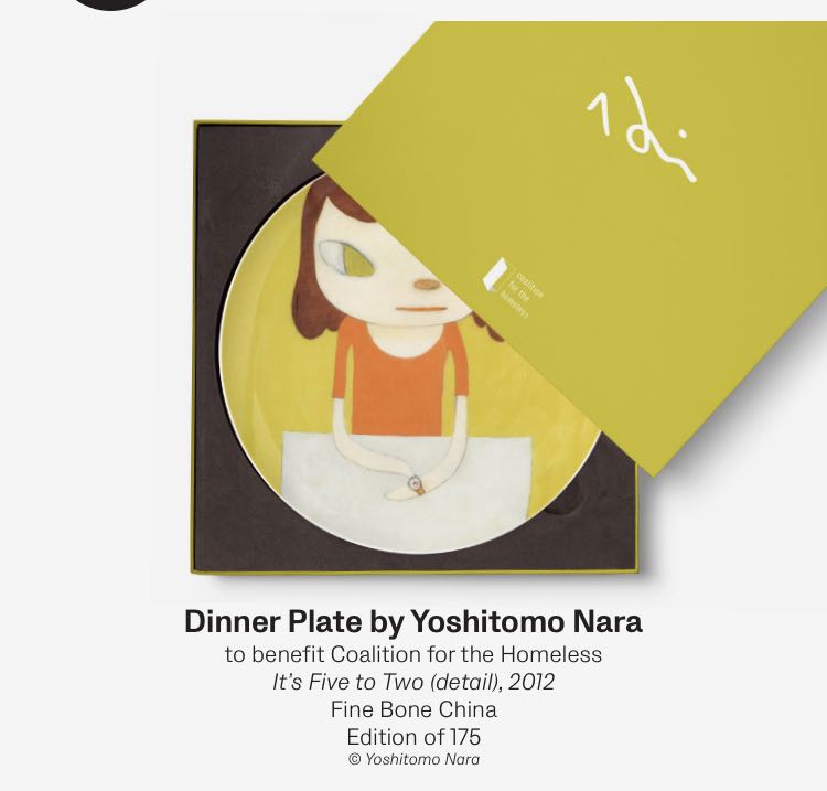 Plate by Yoshitomo Nara 奈良美智 皿 プレート - 美術品