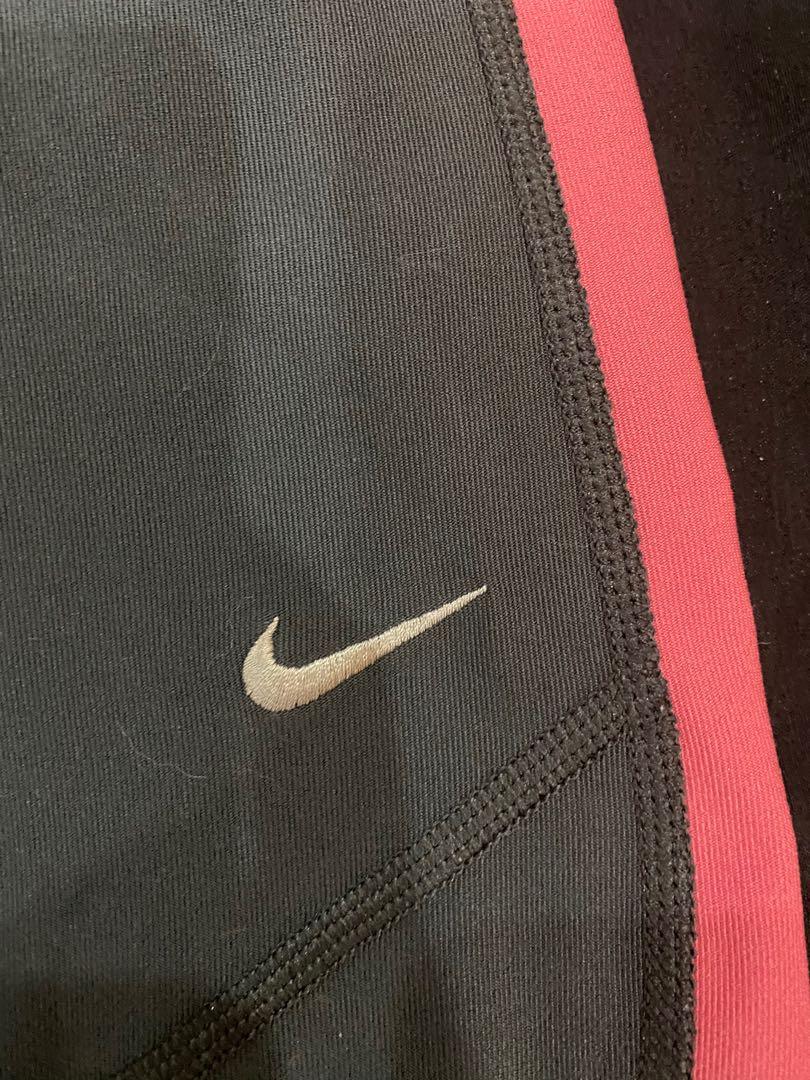 NIKE Pink Grey Dri-Fit Capri Leggings 