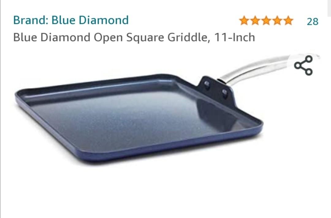 Open square griddle (Category: Cookware & Accessories) located in Bacoor. Submitted by scmom (Listing ID 1051424292, Image 1). Description: Ceramic non stick Toxin free Oven and broiler safe Bought in US 1st & last pix not mine *credit to the owner*.
