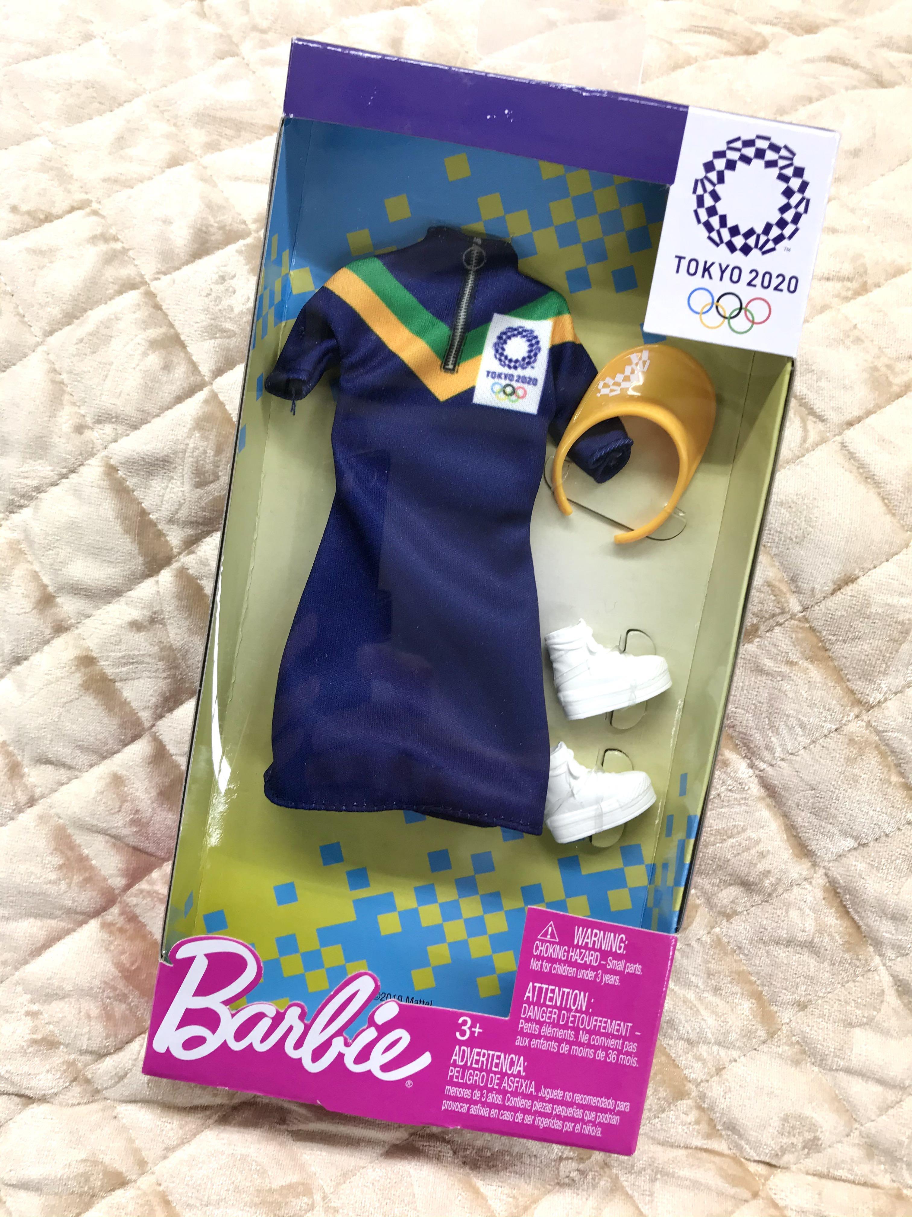 Original Barbie Olympics Tokyo 2020 sportswear set, Hobbies & Toys