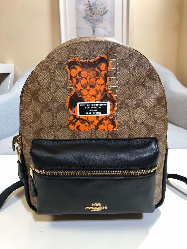 Coach medium charlie backpack in signature canvas shop