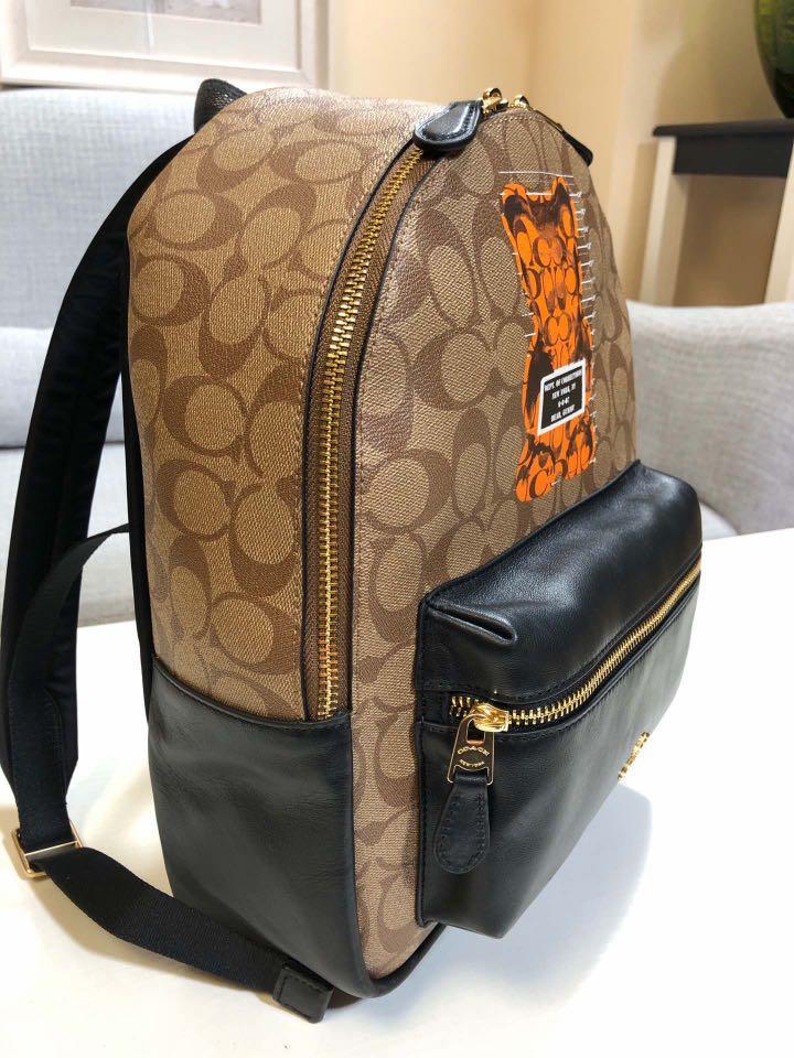 Coach medium charlie backpack in signature canvas online