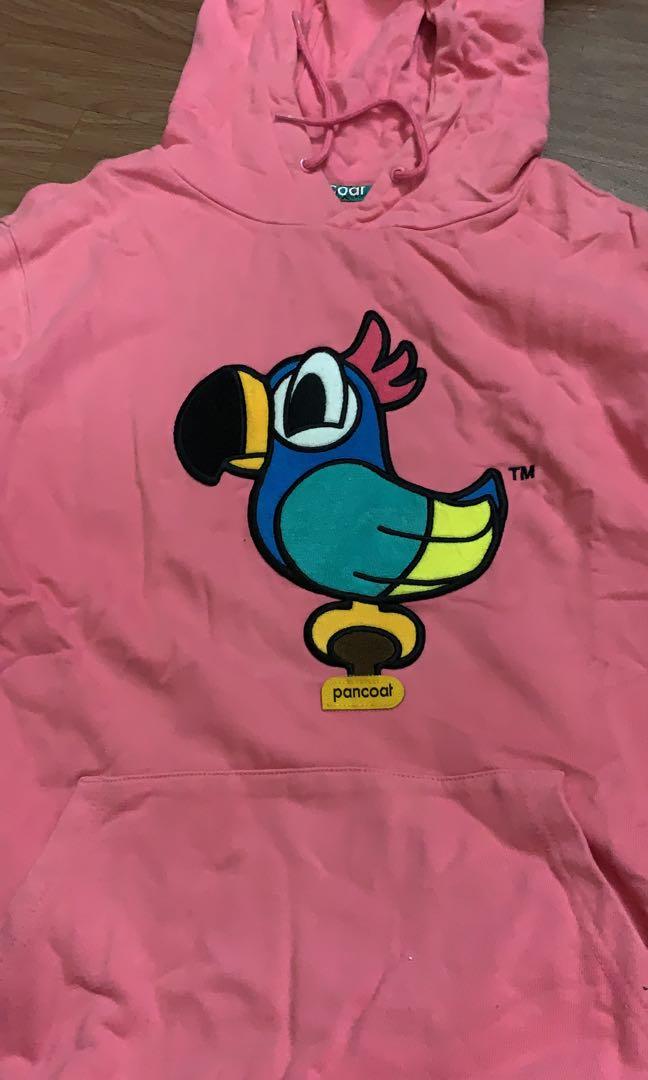 PANCOAT POP PARROT HOODIE PINK Men s Fashion Tops Sets