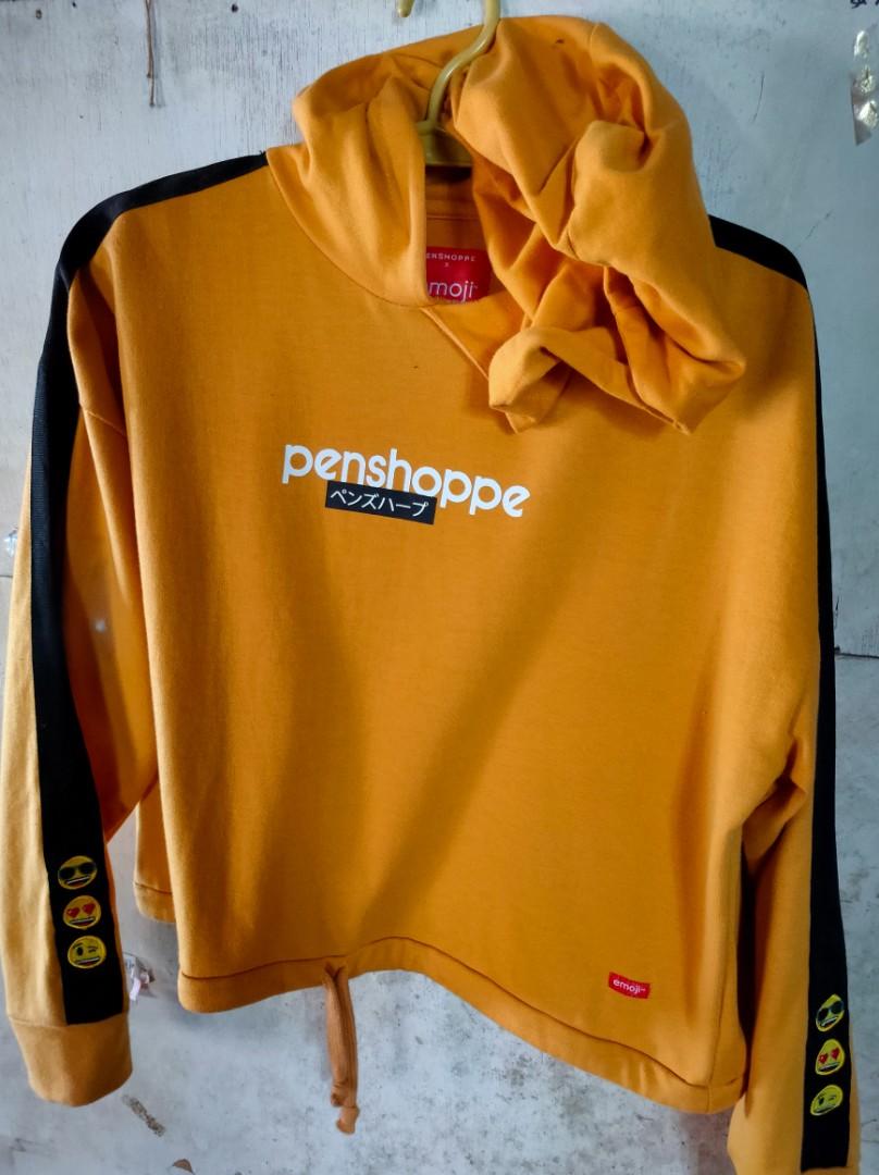 RUSH Penshoppe x emoji croptop hoodie jacket
