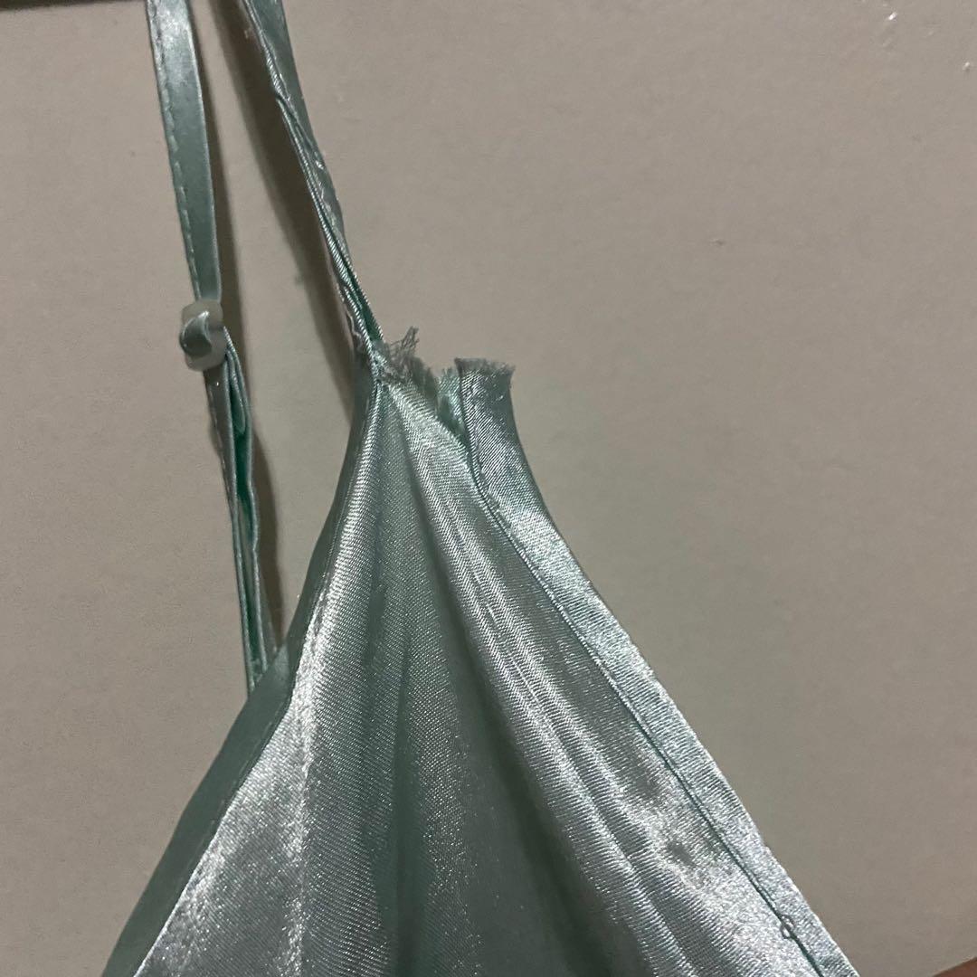 Satin Lingerie Dress (Category: Evening dresses & gowns) located in San Juan City. Submitted by bjonka (Listing ID 1053449549, Image 2). Description: Condition: used; left strap ripped a bit (see photo) Size: M *2 DAYS RESERVATION ONLY!.