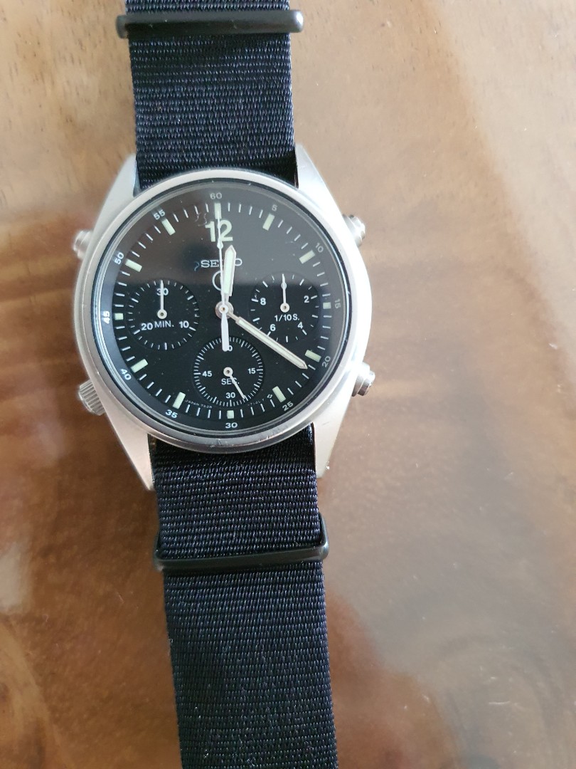 Seiko military store watch chronograph