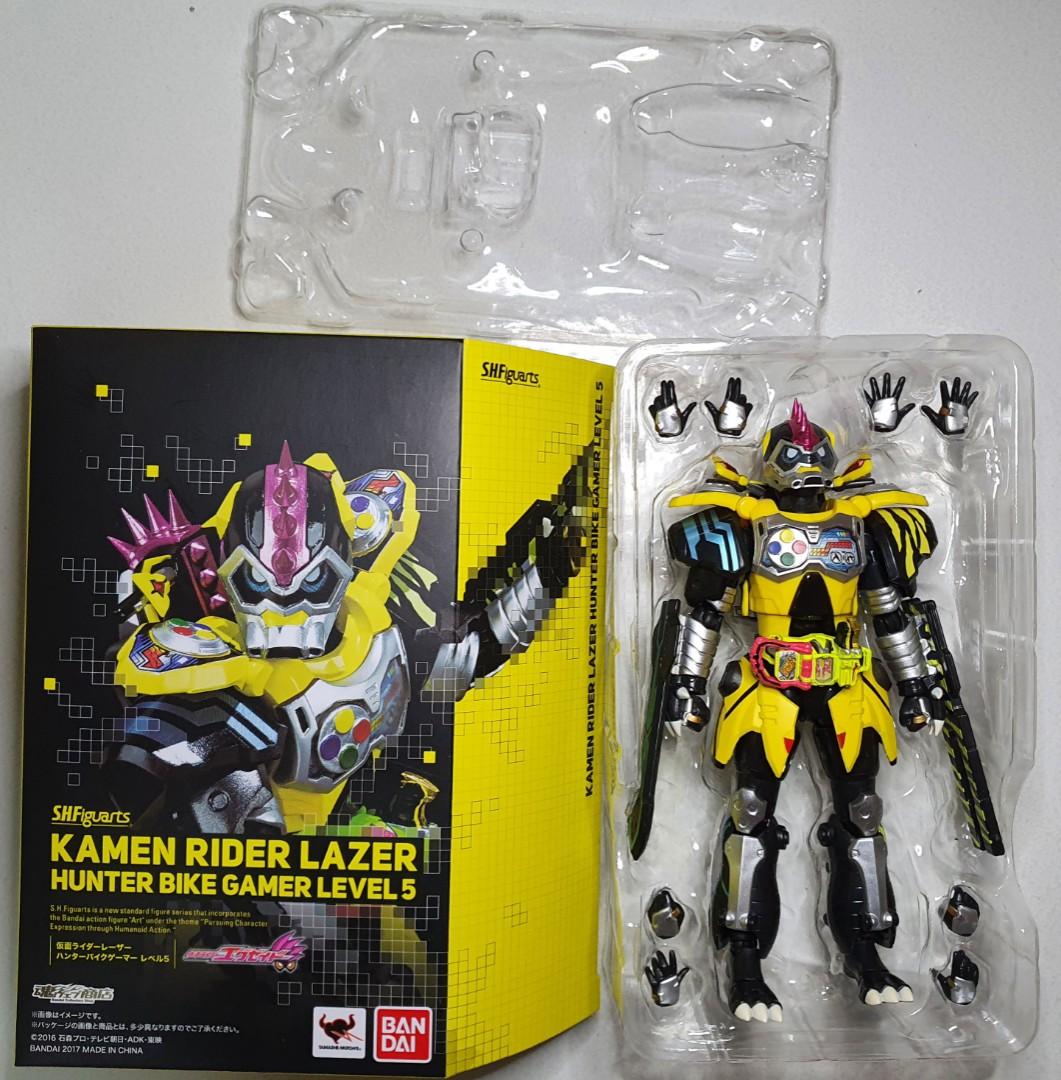 SHF Kamen Rider Lazer Ex-Aid Laser Hunter Bike Gamer Dragonknight Dragon  Knight Z Level 5 Masked SHFiguarts Figuarts Tamashii Nations Bandai