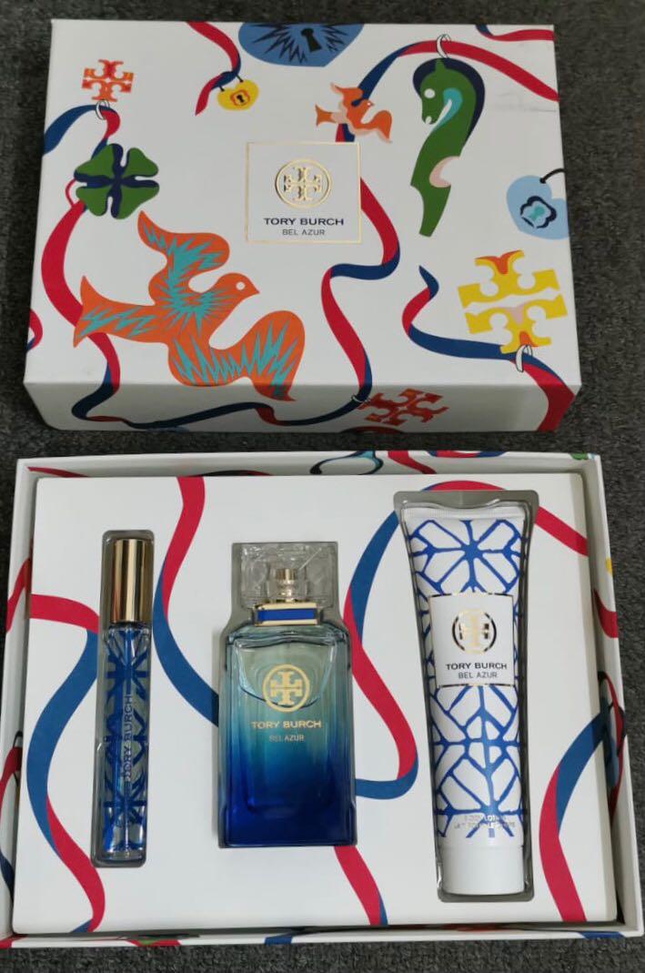 Tory Burch Bel Azur Perfume Gift Set @ $138❣️, Furniture & Home Living,  Home Fragrance on Carousell