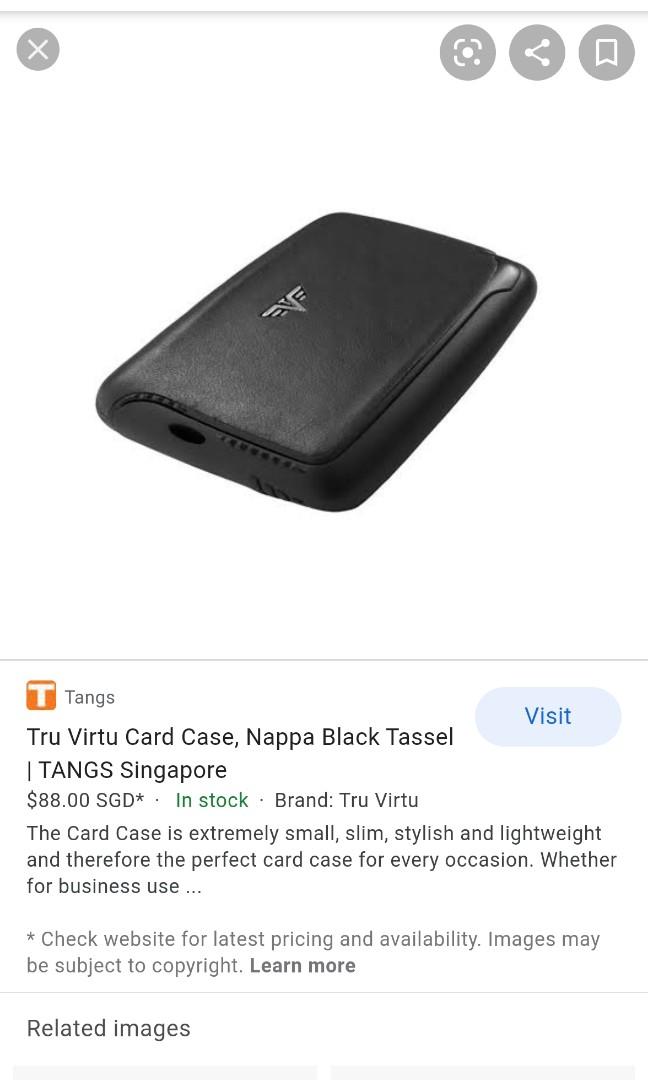 TRU VIRTU CARD CASE HOLDER (Category: Luxury Bags & Wallets) located in Tuguegarao City. Submitted by thrift_gems (Listing ID 1053346011, Image 3). Description: Like-new Very classy card holder RFID 3 Pcs available Check last 2 pictures for reference...