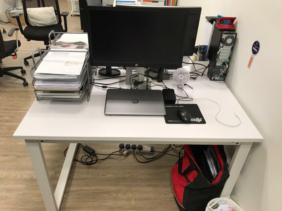 Two seater computer table, Furniture & Home Living, Furniture, Tables ...