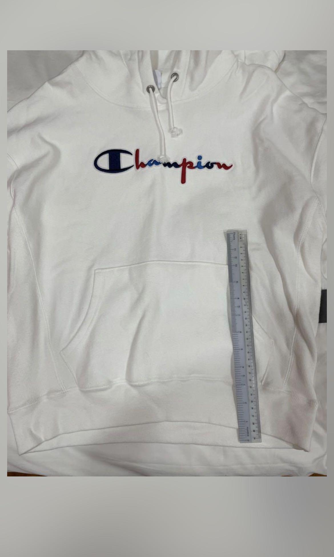 White champion hoodie sweatshirt outlet