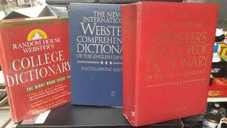 Webster Dictionary 3pcs