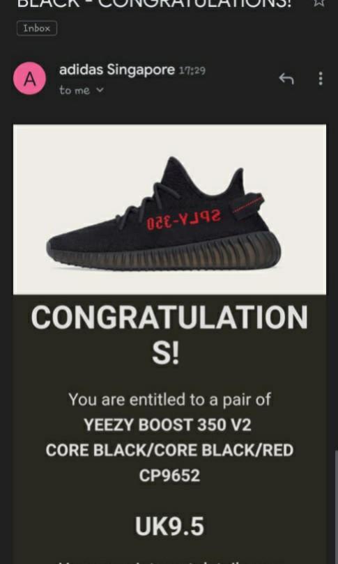 WTS] Yeezy Boost 350 V2 Bred Black/Core Black/Red, Men's Fashion, Footwear,  Sneakers on Carousell