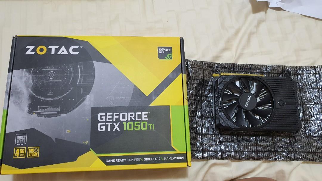 Zotac Gtx 1050 Ti 4 Gb Computers Tech Parts Accessories Computer Parts On Carousell