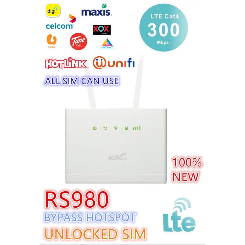 100% New Modified (UNLOCK TO ALL SIM -NEW) Modem Wireless Router Wifi ...