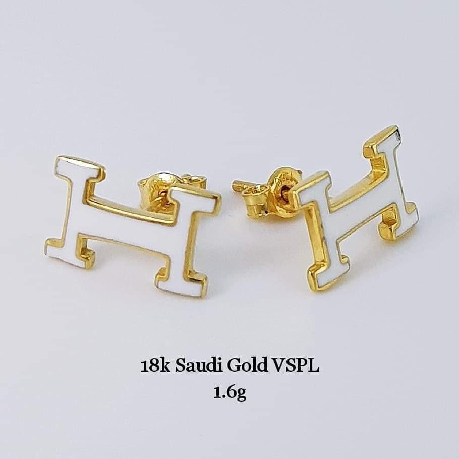 Hermes earrings clearance gold