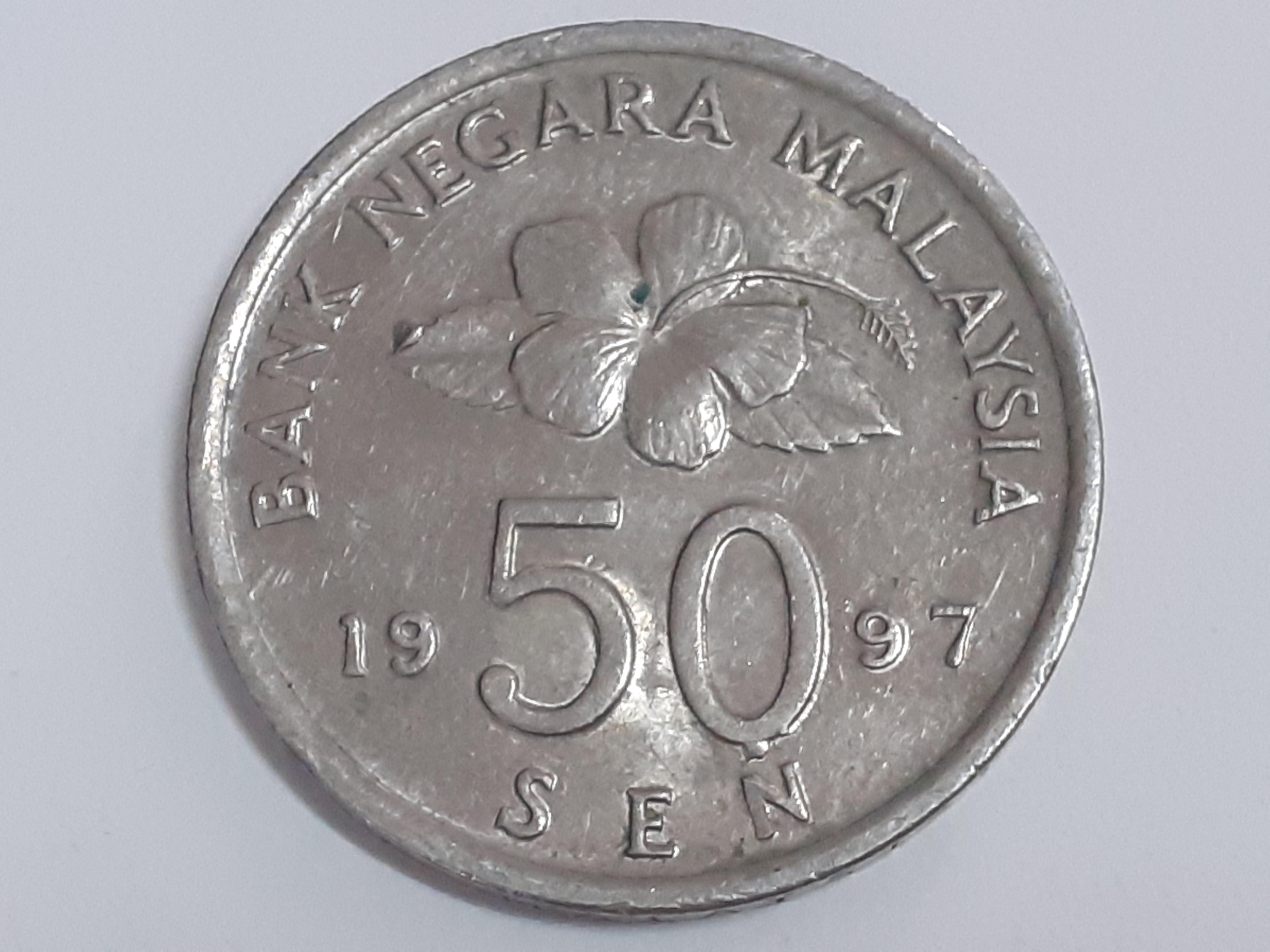 1997 MALAYSIA Bunga Raya Coin, Antiques, Currency on Carousell