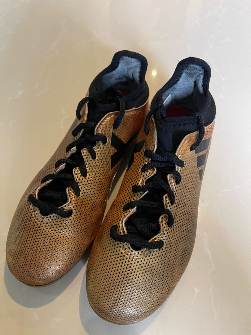 Adidas gold soccer shop shoes