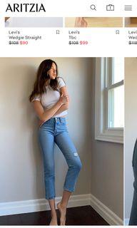 Aritzia Levi’s Wedgie Straight