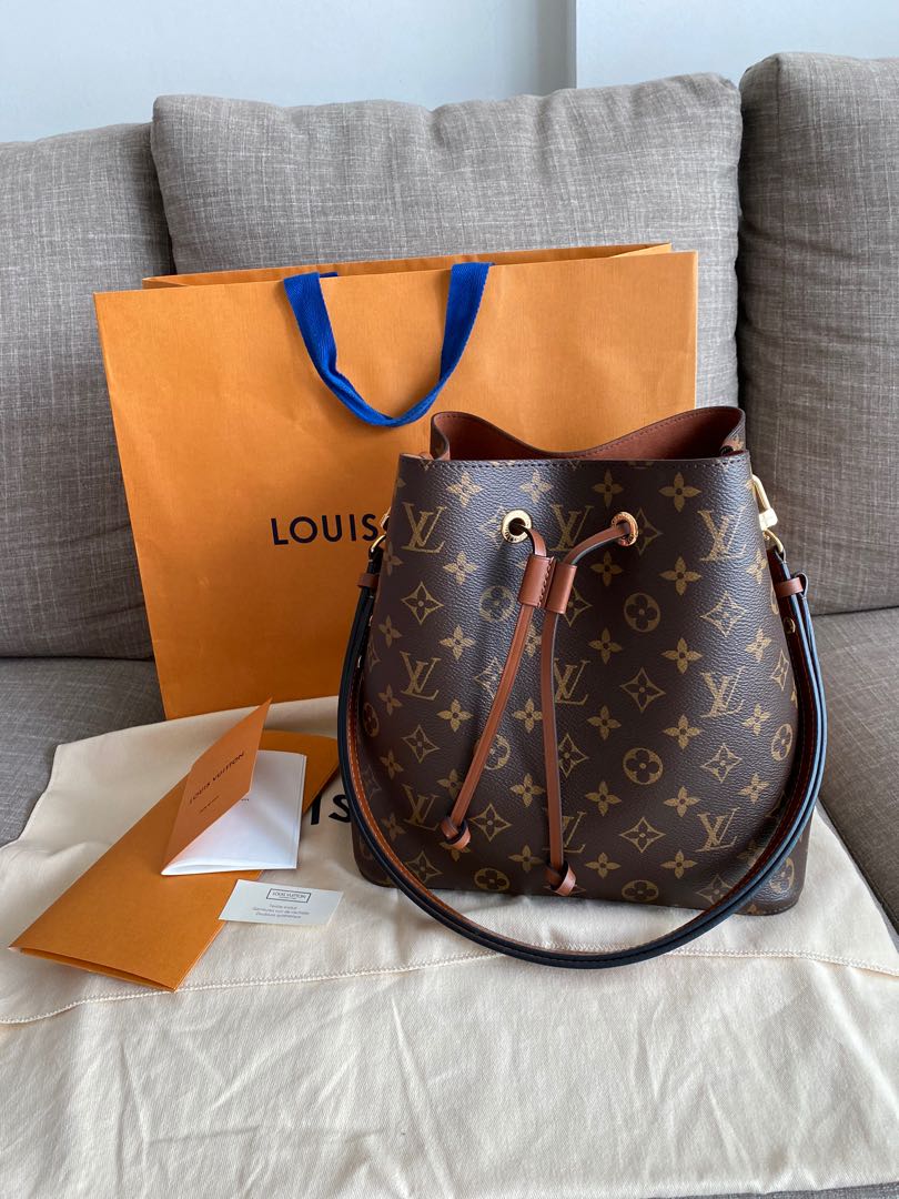 Authentic Louis Vuitton Neonoe mm caramel, Luxury, Bags & Wallets on  Carousell