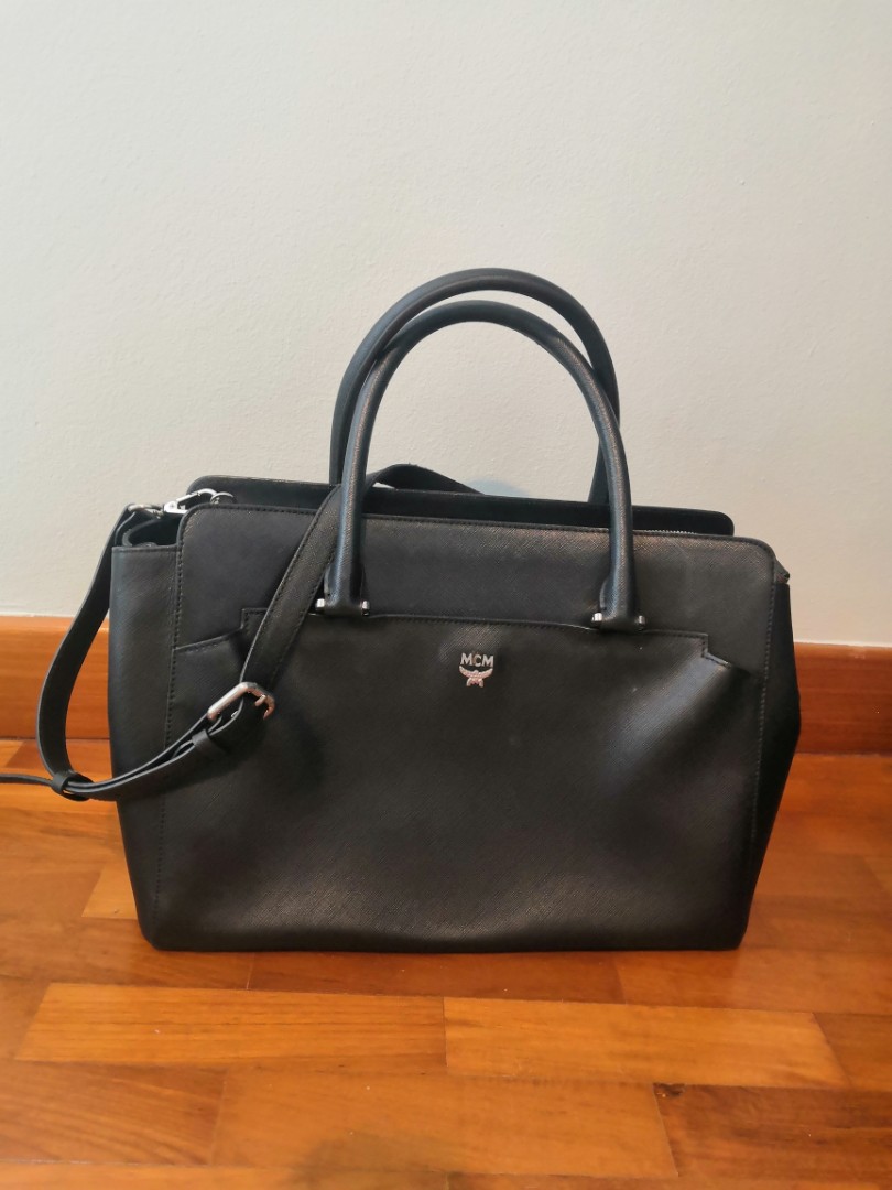 Mcm sales black bag