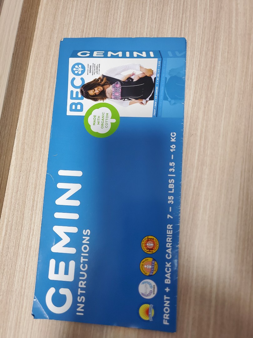 pre loved Beco Gemini Carrier Babies Kids Going Out Carriers