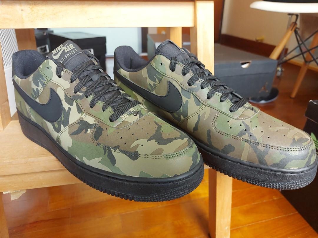 Air force 1 green camo top