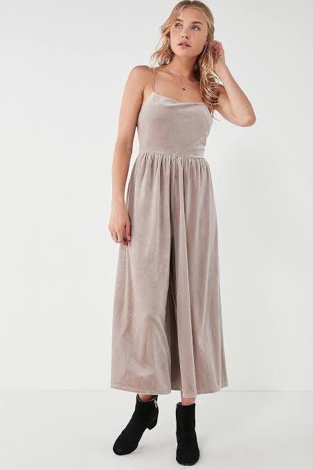 Urban outfitters velvet overalls on sale