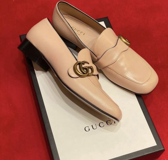 Brand New Gucci Loafer Nude Pink LEATHER Size 38 Gucci Flats Nude Womens Women s Fashion Footwear Flats Sandals on Carousell