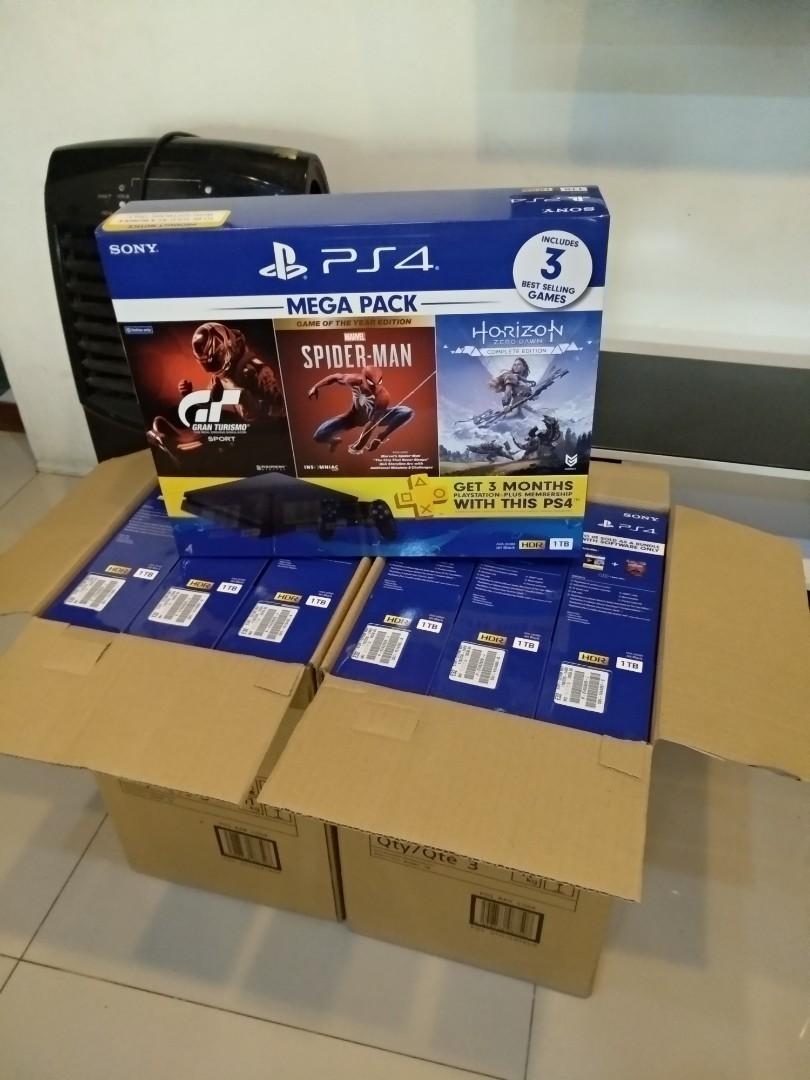 Brand New Ps4 Slim 1tb Mega Pack Bundle V3 Video Gaming Video Game Consoles Others On Carousell
