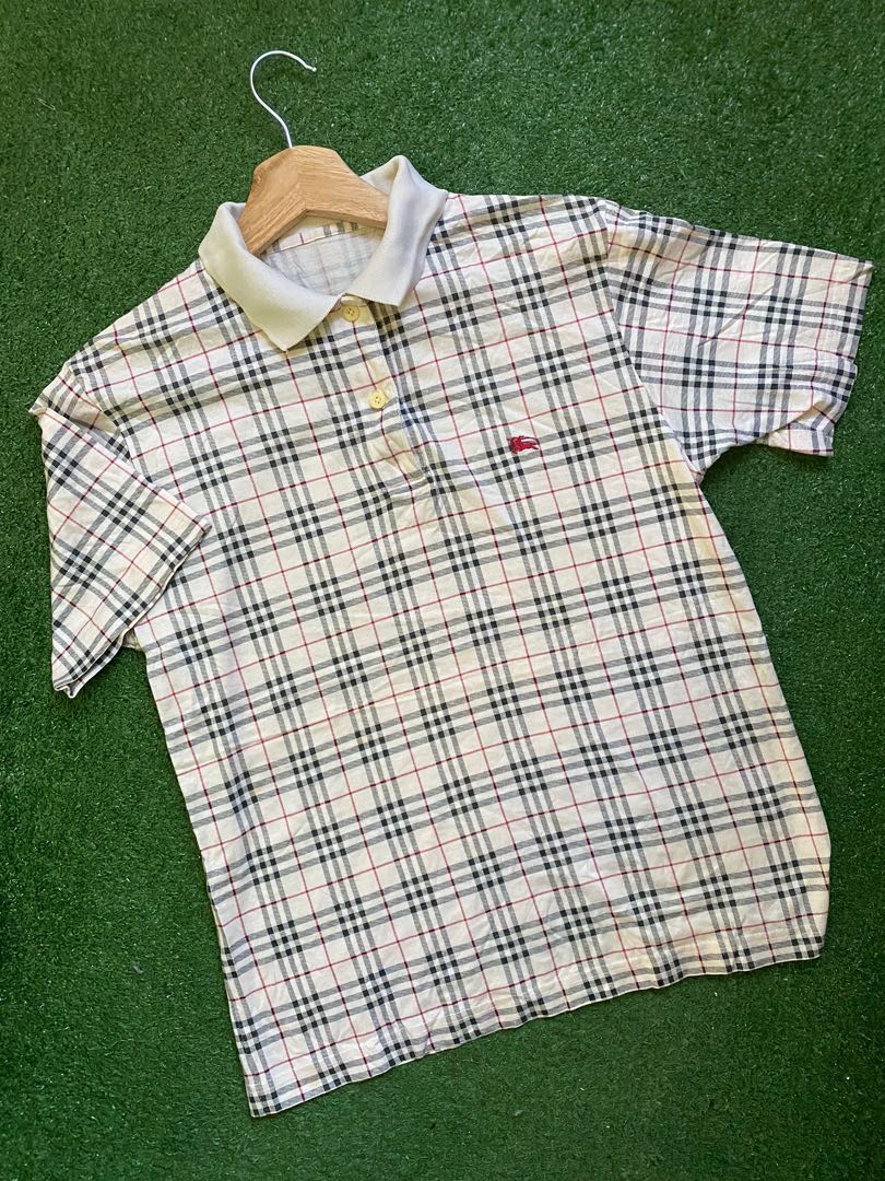 Burberry nova plaid polo shirt