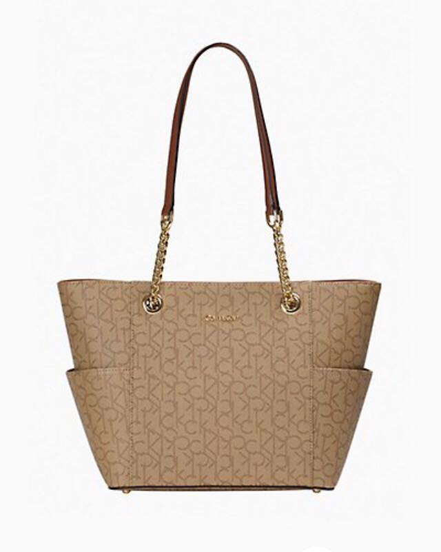 Monogram chainlink tote bag clearance