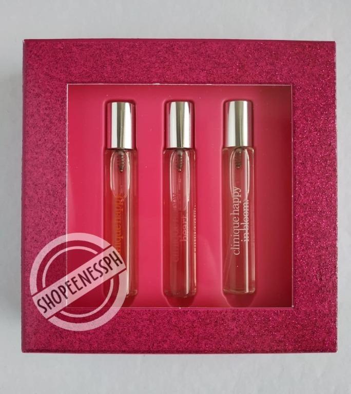 Clinique 3 pc A Little Happiness Perfume Set Beauty Personal