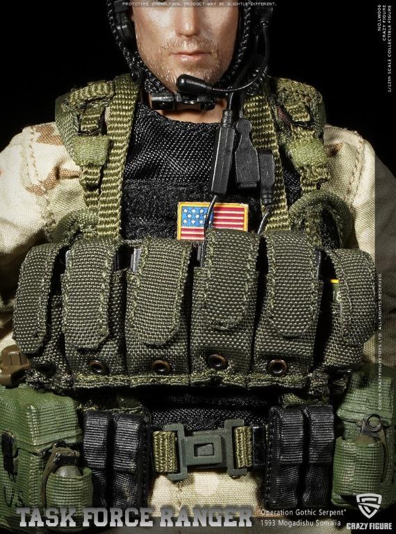 US 75th rangers regiment - operation Gothic Serpent: 1/12 scale