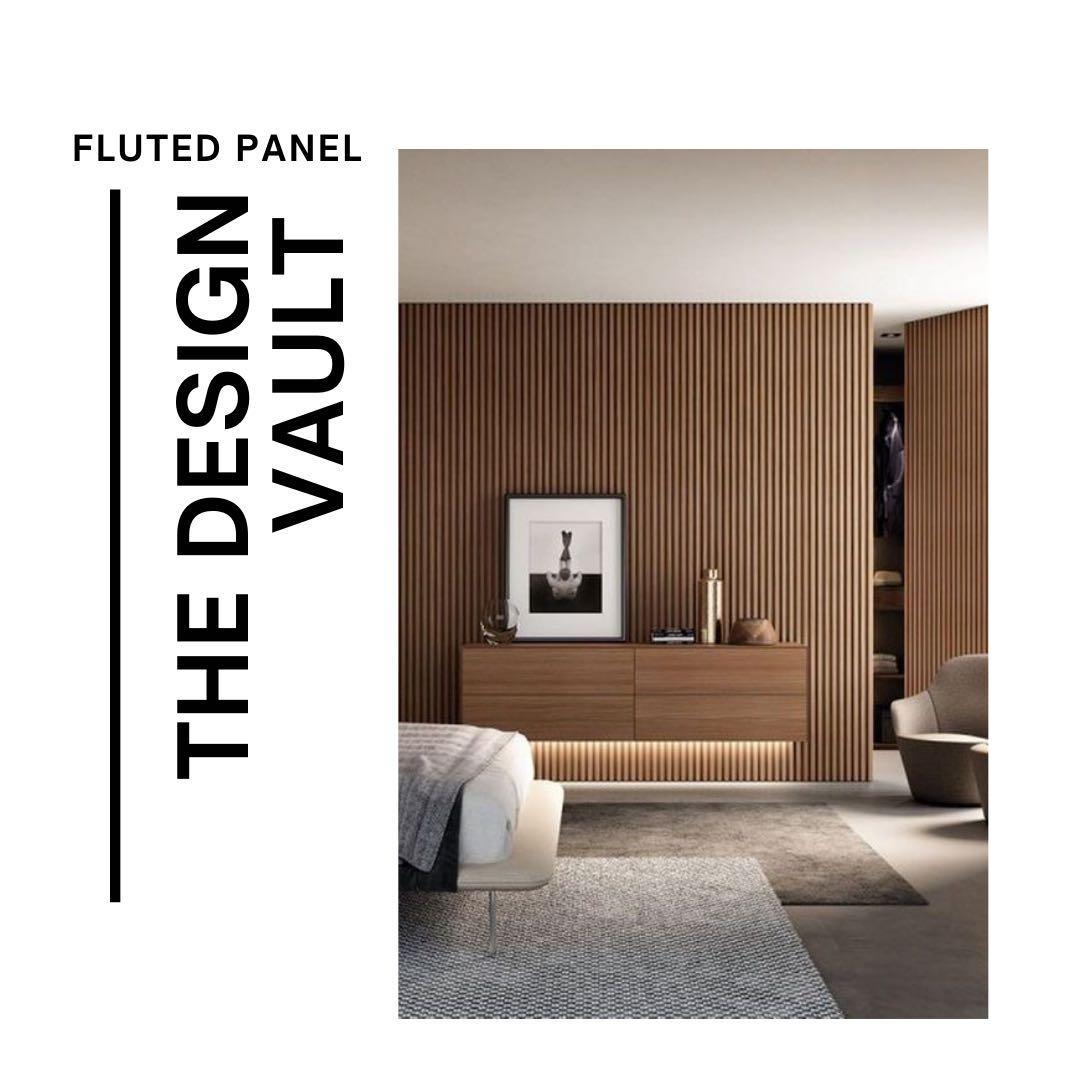 design vault wall cladding pvc wooden fluted panel everything else on carousell