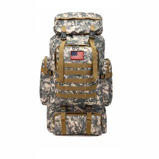 Digital Camouflage Hiking Camping Backpack Bag - 70L