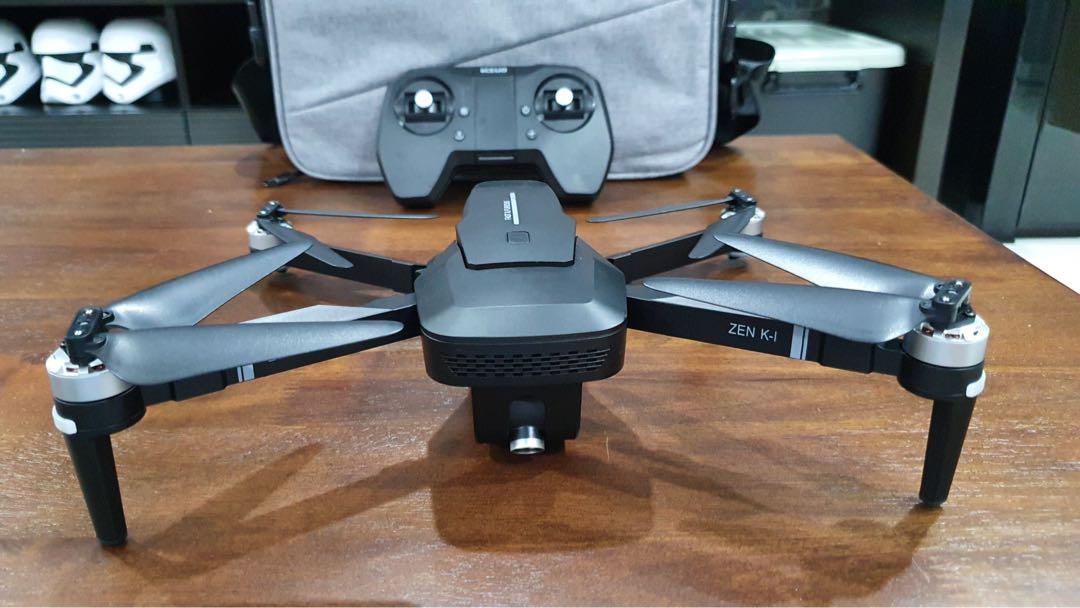 Drone Zen K1 4K with Bag Photography Drones on Carousell