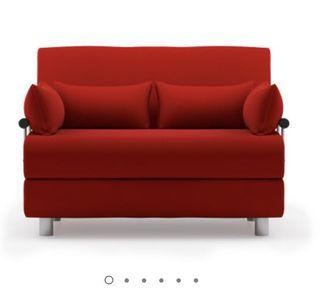 Elegant Red velvet Sofa Bed