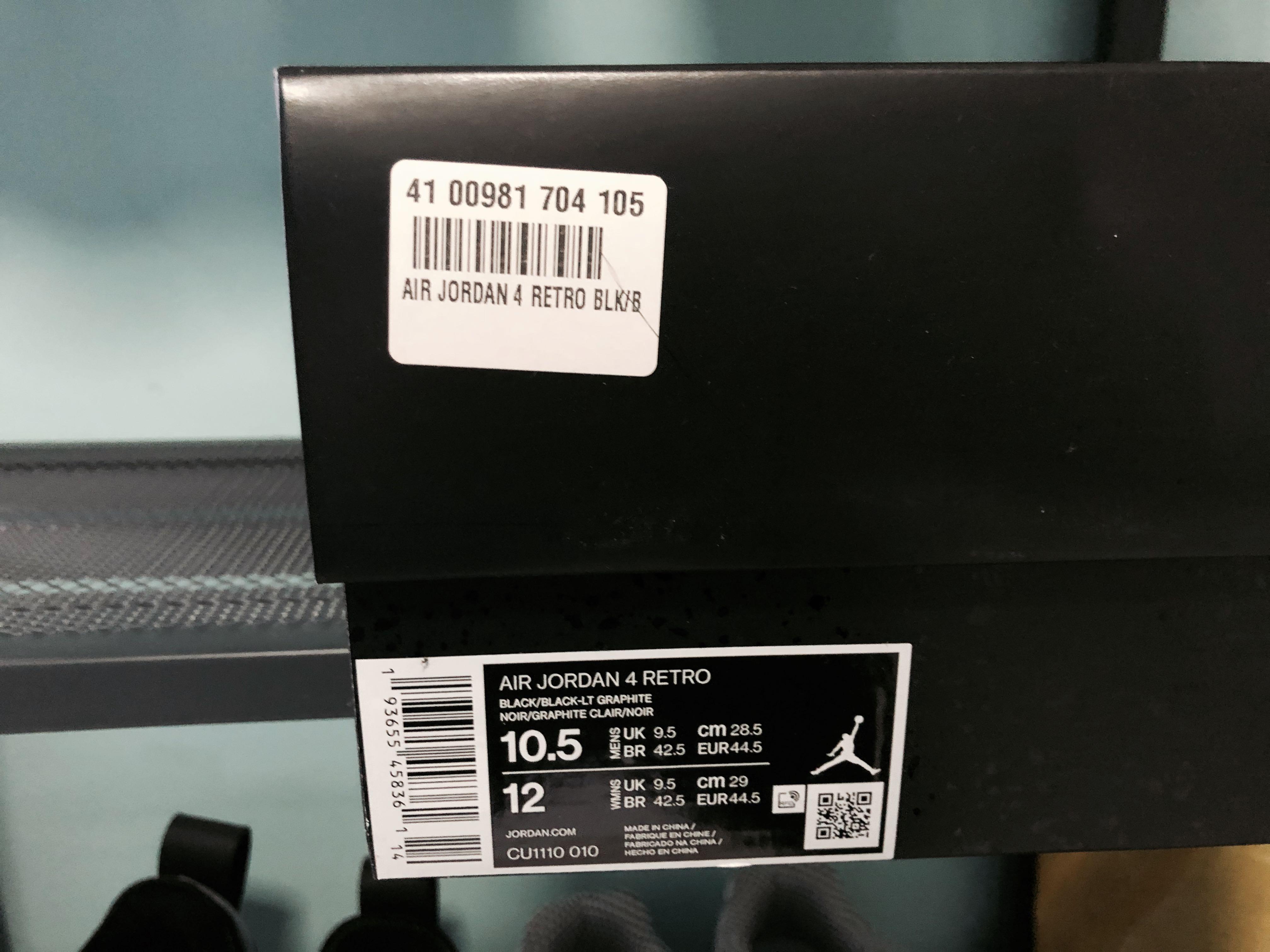 WTS] Used 9.5/10 No Box Jordan 4 Black Cat 2020 Sz 9.5; $550 OBO