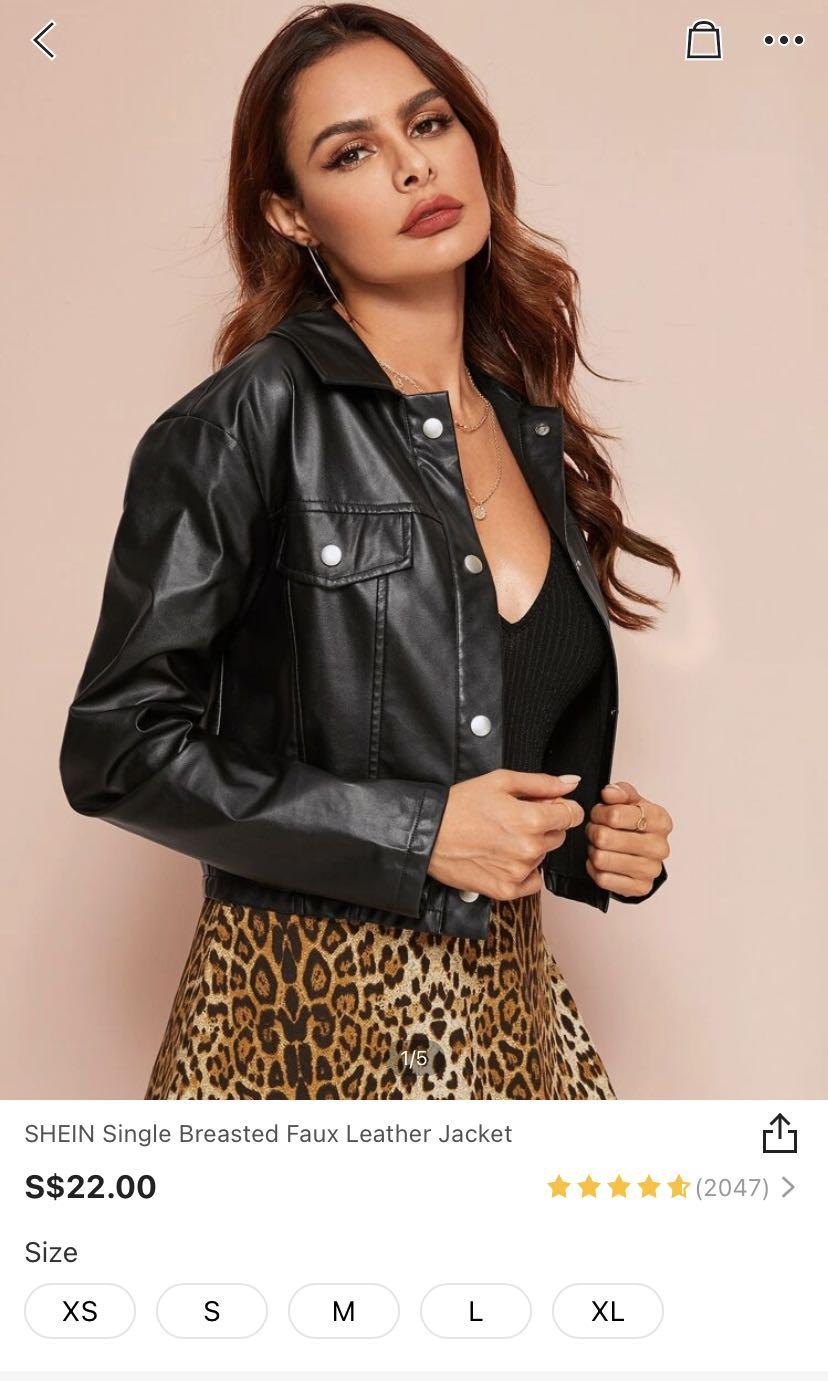 faux leather jacket cheap