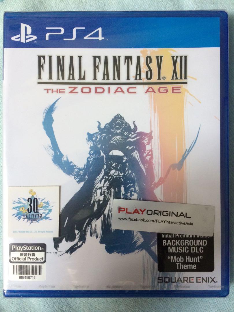 Final Fantasy Xii The Zodiac Age Ps4 Video Gaming Video Games Playstation On Carousell