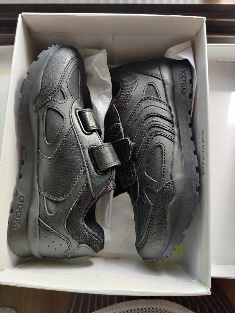Geox Pavel Boy Black Uniform School Shoes Babies Kids Babies