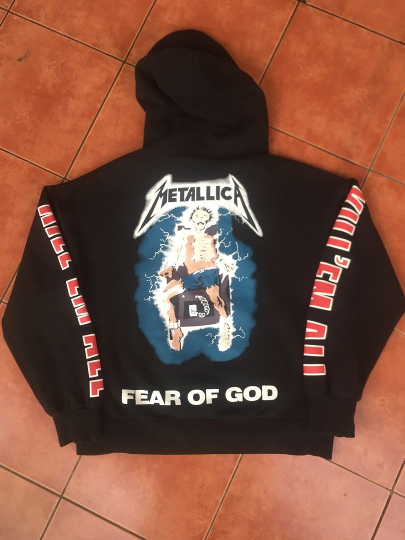 Fear of god metallica hot sale hoodie