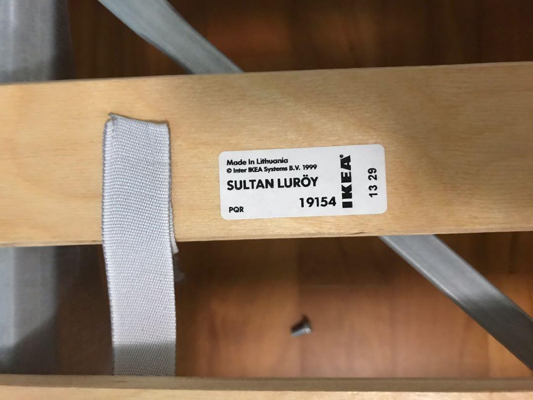 IKEA queen bed sultan luroy, Furniture, Beds & Mattresses on Carousell