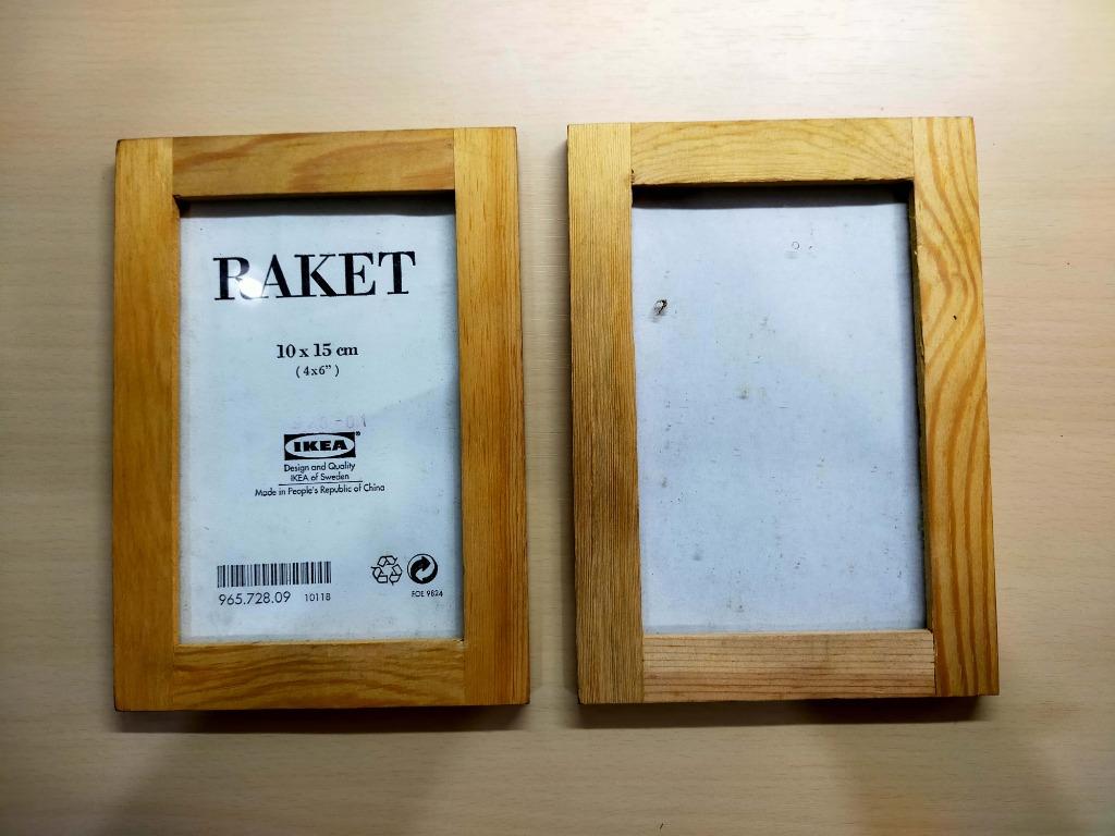 Ikea Raket 4" X 6" Picture Frames 2 piece set, Furniture & Home Living