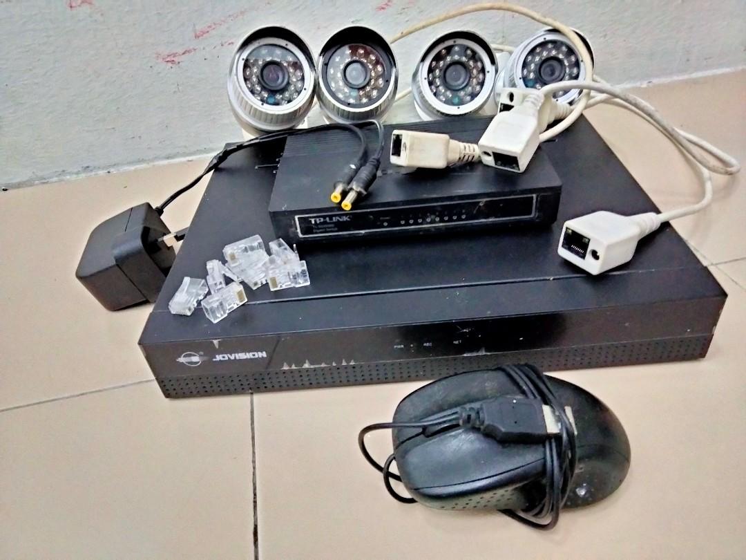 IP camera set CCTV, Furniture & Home Living, Security & Locks, Security