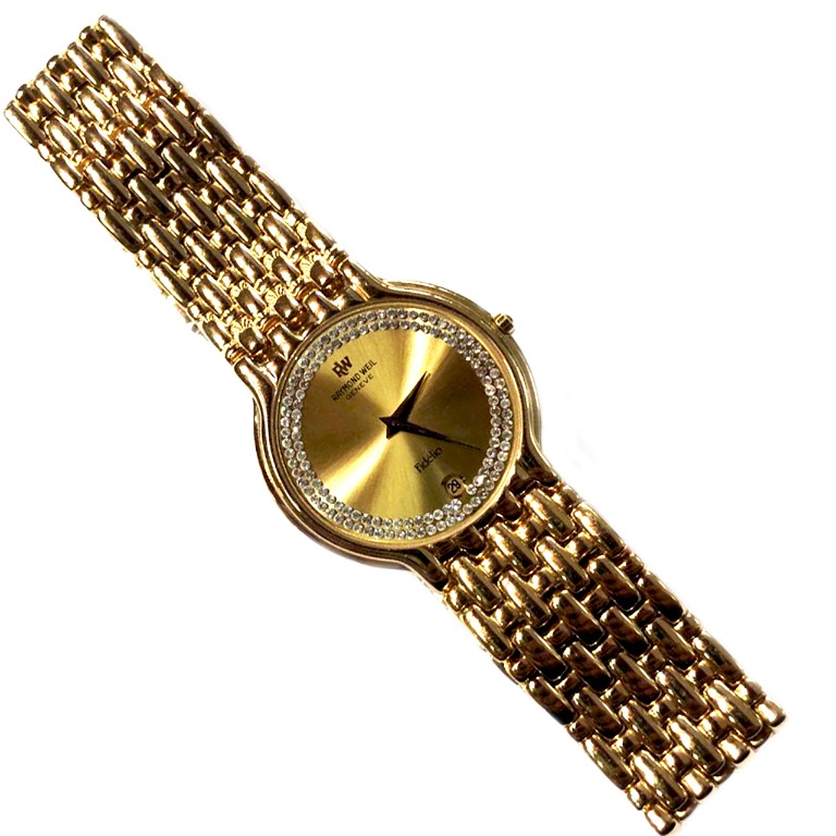 Jam Tangan Raymond Weil Geneve Fidelio 18k gold plated 4802