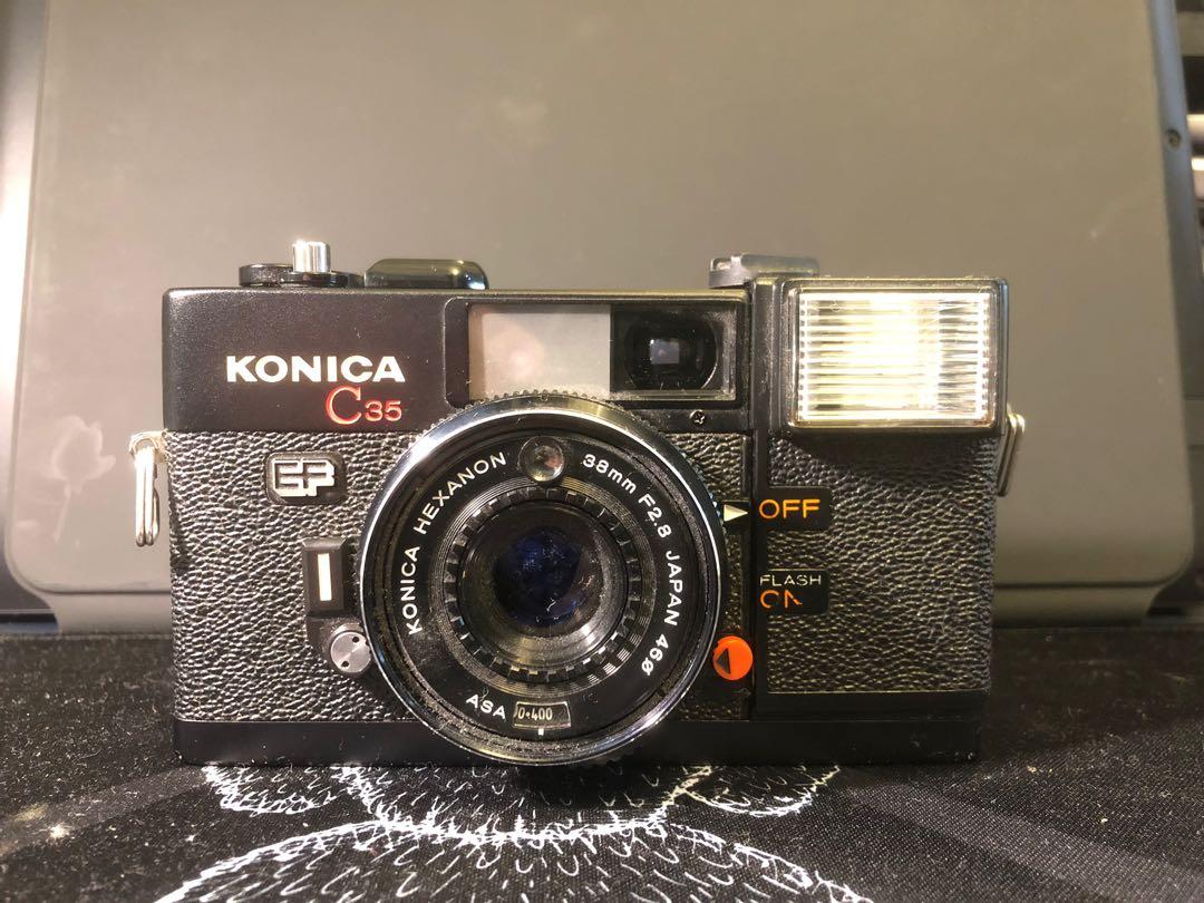 KONICA C35 EF 菲林相機￼, 攝影器材, 鏡頭及裝備- Carousell
