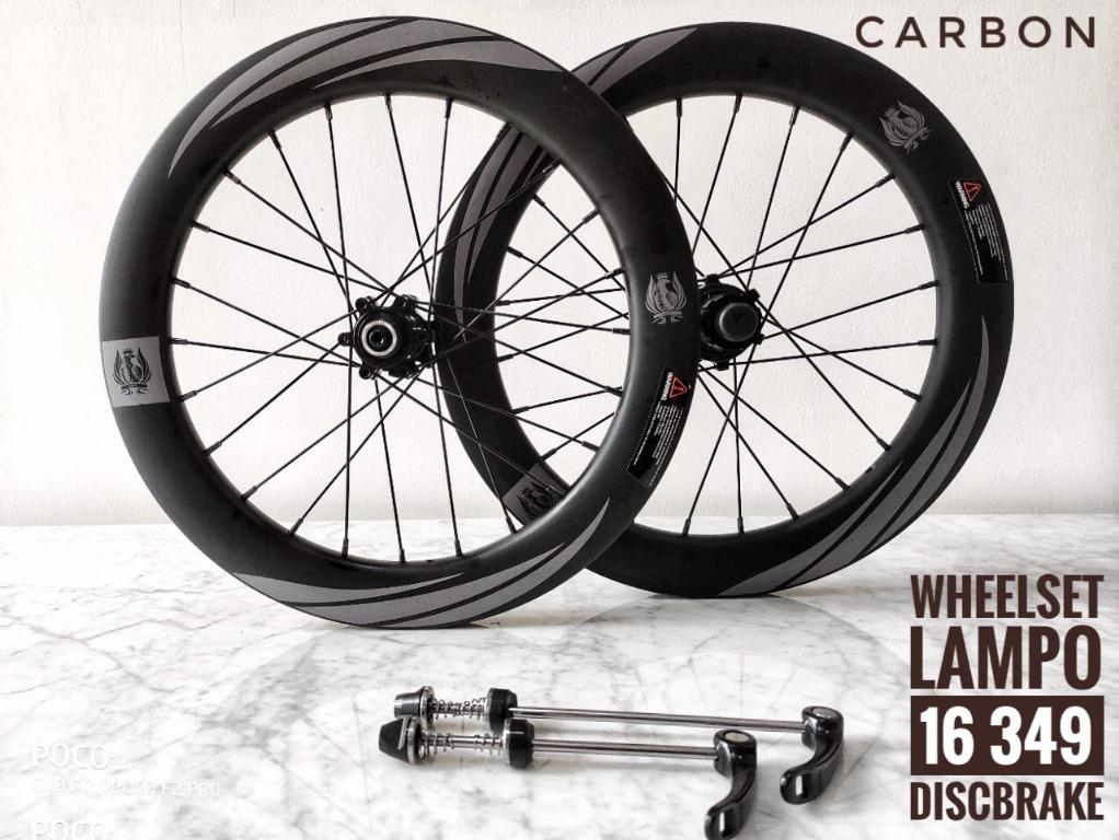 Lampo Wheelset Aero Carbon 16 349 20 406 20 451 Discbrake V Brake Like Deca Decaf